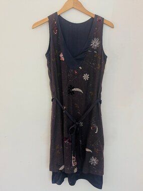 Embroidered & Beaded Silk & Wool Tunic Dress